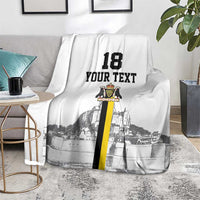 Custom Cornwall Football Blanket Mont Saint Michel - Wonder Print Shop