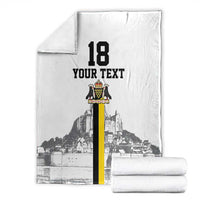 Custom Cornwall Football Blanket Mont Saint Michel - Wonder Print Shop