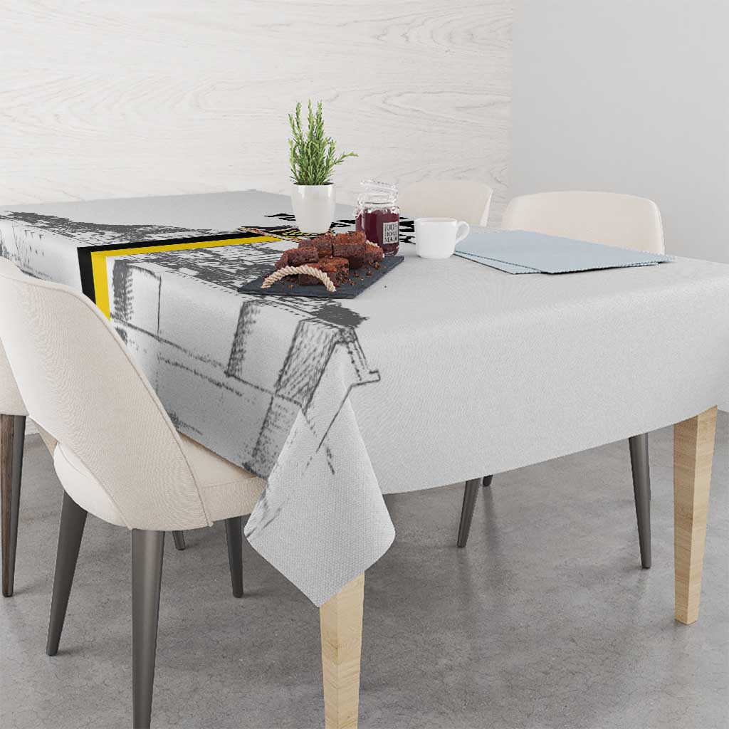Custom Cornwall Football Tablecloth Mont Saint Michel - Wonder Print Shop