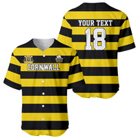 Custom Cornwall Rugby Baseball Jersey One and All - Wonder Print Shop