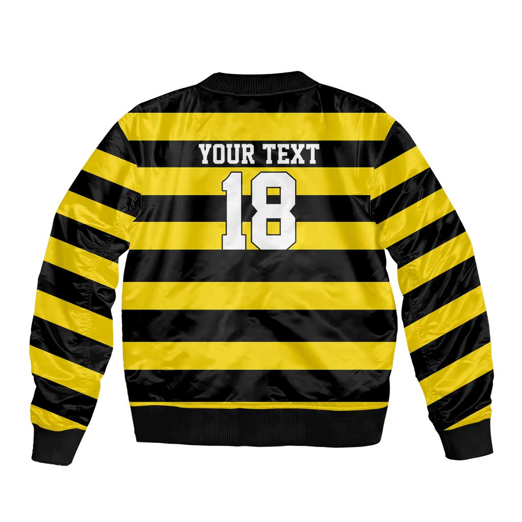 Custom Cornwall Rugby Bomber Jacket One and All - Wonder Print Shop