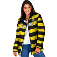 Custom Cornwall Rugby Padded Jacket One and All - Wonder Print Shop