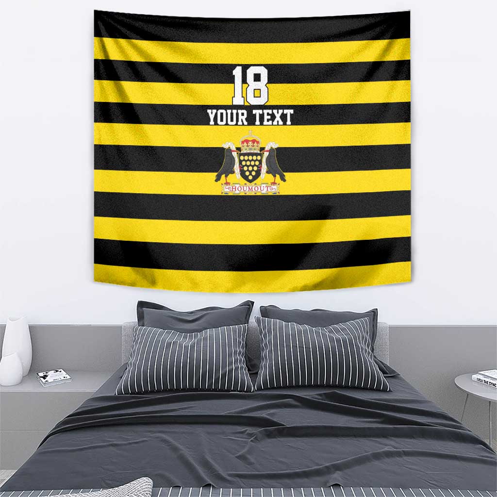 Custom Cornwall Rugby Tapestry One and All - Wonder Print Shop
