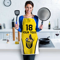 Custom Cornwall Rugby Apron Cornish Chough Go Champion - Wonder Print Shop
