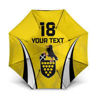 Custom Cornwall Rugby Umbrella Cornish Chough Go Champion - Wonder Print Shop