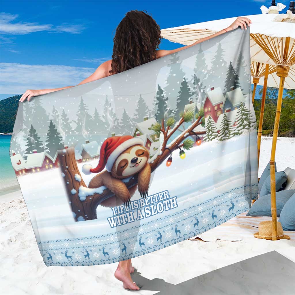 Merry Slothmas Sarong Life Is Better With A Sloth