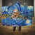 Sloth Starry Night Hooded Blanket I'm Not Lazy