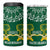 Saudi Arabia Christmas 4 in 1 Can Cooler Tumbler Coat Of Arms Milad Mubarak - Wonder Print Shop