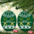 Saudi Arabia Christmas Ceramic Ornament Coat Of Arms Milad Mubarak - Wonder Print Shop