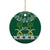 Saudi Arabia Christmas Ceramic Ornament Coat Of Arms Milad Mubarak - Wonder Print Shop