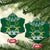 Saudi Arabia Christmas Ceramic Ornament Coat Of Arms Milad Mubarak - Wonder Print Shop