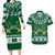 Saudi Arabia Christmas Couples Matching Long Sleeve Bodycon Dress and Hawaiian Shirt Coat Of Arms Milad Mubarak - Wonder Print Shop