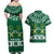 Saudi Arabia Christmas Couples Matching Off Shoulder Maxi Dress and Hawaiian Shirt Coat Of Arms Milad Mubarak - Wonder Print Shop