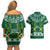 Saudi Arabia Christmas Couples Matching Off Shoulder Short Dress and Hawaiian Shirt Coat Of Arms Milad Mubarak - Wonder Print Shop