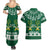 Saudi Arabia Christmas Couples Matching Summer Maxi Dress and Hawaiian Shirt Coat Of Arms Milad Mubarak - Wonder Print Shop