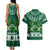 Saudi Arabia Christmas Couples Matching Tank Maxi Dress and Hawaiian Shirt Coat Of Arms Milad Mubarak - Wonder Print Shop