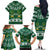 Saudi Arabia Christmas Family Matching Off The Shoulder Long Sleeve Dress and Hawaiian Shirt Coat Of Arms Milad Mubarak - Wonder Print Shop