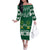 Saudi Arabia Christmas Family Matching Off The Shoulder Long Sleeve Dress and Hawaiian Shirt Coat Of Arms Milad Mubarak - Wonder Print Shop