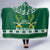 Saudi Arabia Christmas Hooded Blanket Coat Of Arms Milad Mubarak