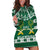 Saudi Arabia Christmas Hoodie Dress Coat Of Arms Milad Mubarak - Wonder Print Shop