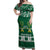 Saudi Arabia Christmas Off Shoulder Maxi Dress Coat Of Arms Milad Mubarak - Wonder Print Shop