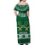 Saudi Arabia Christmas Off Shoulder Maxi Dress Coat Of Arms Milad Mubarak - Wonder Print Shop