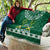 Saudi Arabia Christmas Quilt Coat Of Arms Milad Mubarak - Wonder Print Shop