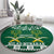 Saudi Arabia Christmas Round Carpet Coat Of Arms Milad Mubarak