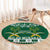 Saudi Arabia Christmas Round Carpet Coat Of Arms Milad Mubarak