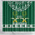 Saudi Arabia Christmas Shower Curtain Coat Of Arms Milad Mubarak