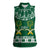 Saudi Arabia Christmas Women Sleeveless Polo Shirt Coat Of Arms Milad Mubarak - Wonder Print Shop