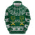 Saudi Arabia Christmas Zip Hoodie Coat Of Arms Milad Mubarak - Wonder Print Shop