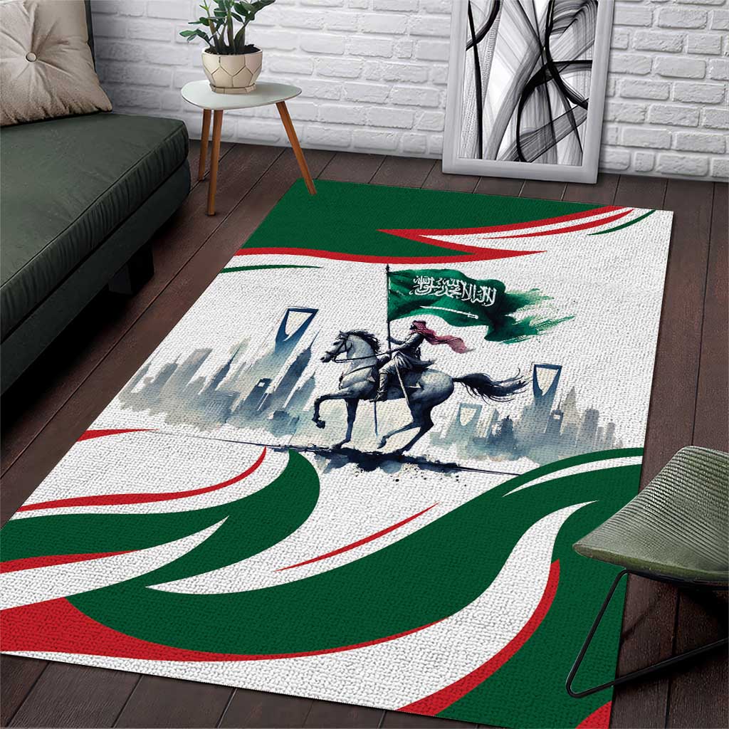 Saudi Arabia Horse Riders Area Rug Arab Style - Wonder Print Shop