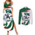 Saudi Arabia Horse Riders Couples Matching Summer Maxi Dress and Long Sleeve Button Shirt Arab Style - Wonder Print Shop