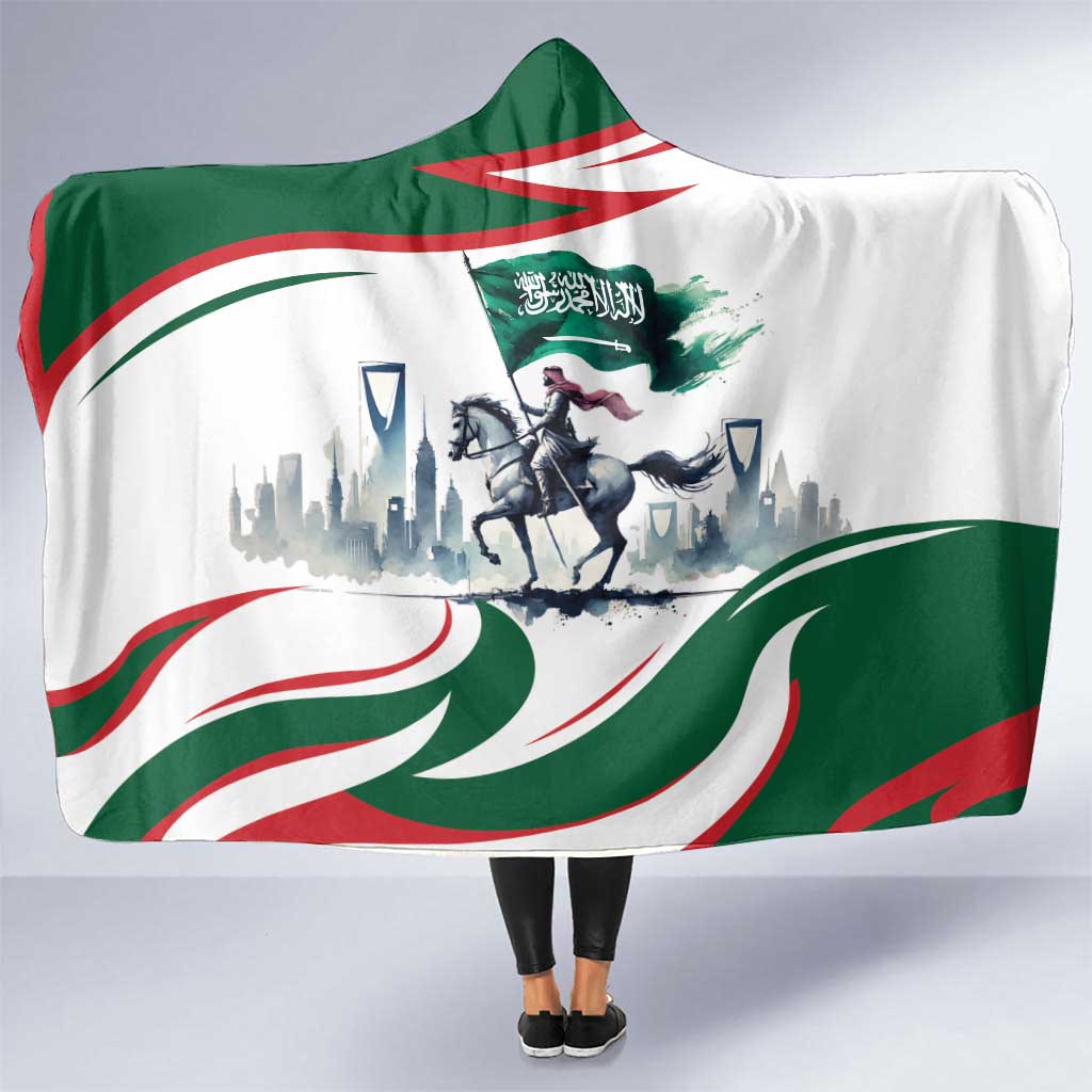 Saudi Arabia Horse Riders Hooded Blanket Arab Style