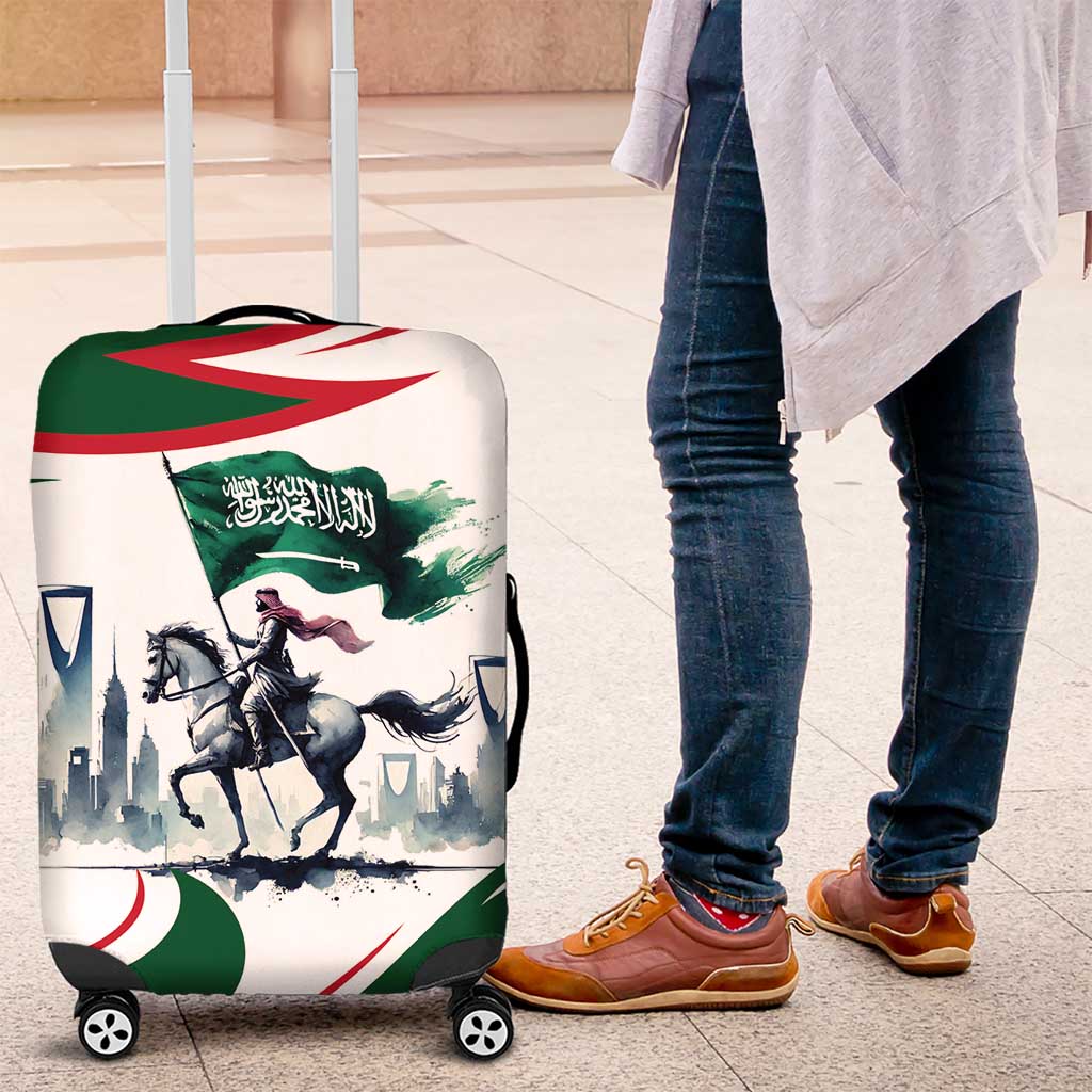 Saudi Arabia Horse Riders Luggage Cover Arab Style - Wonder Print Shop