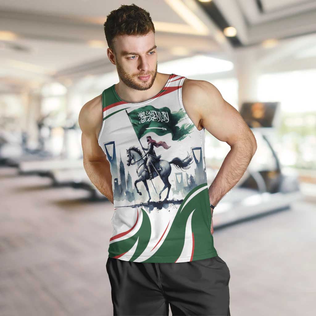 Saudi Arabia Horse Riders Men Tank Top Arab Style - Wonder Print Shop