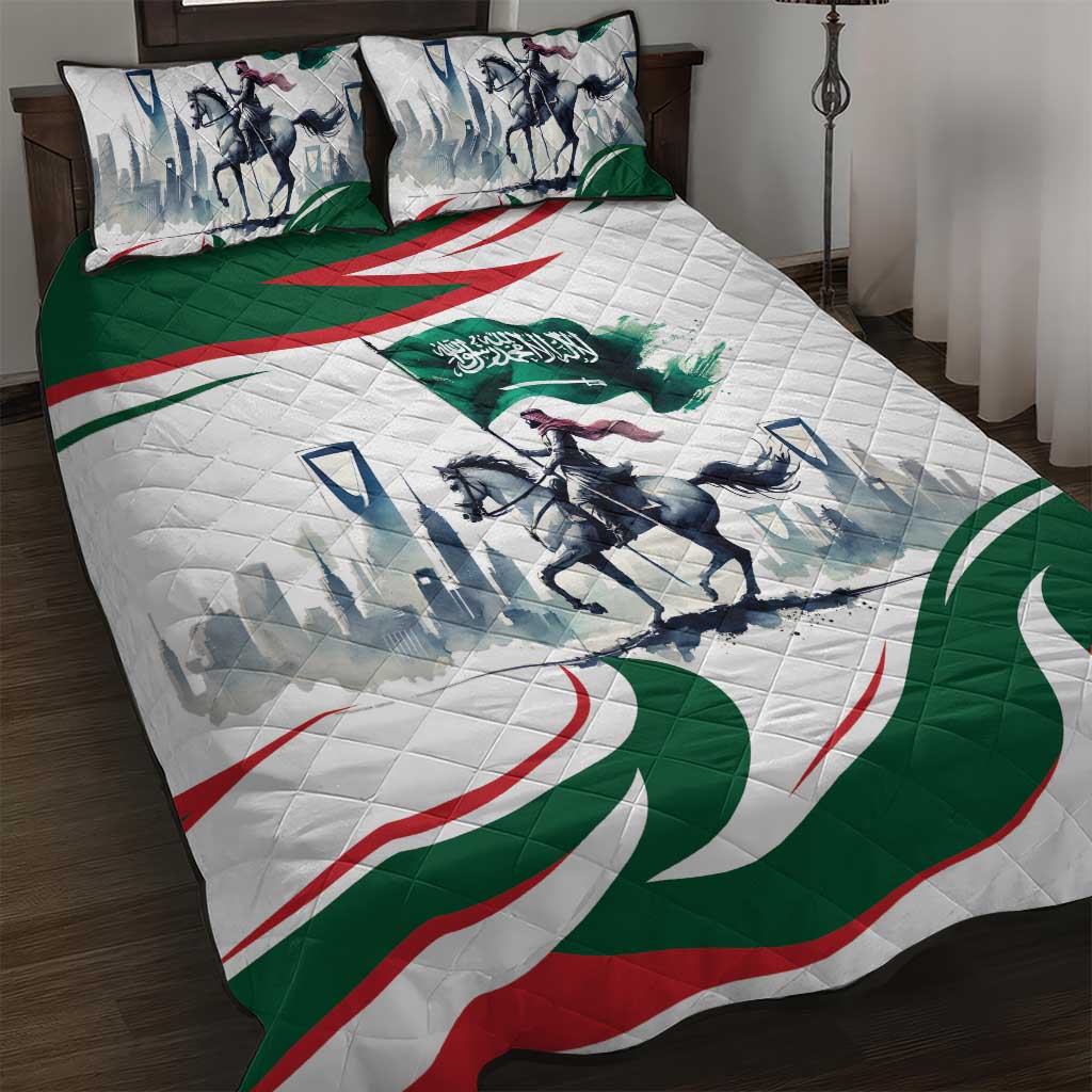 Saudi Arabia Horse Riders Quilt Bed Set Arab Style - Wonder Print Shop