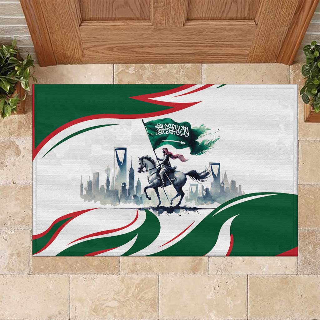 Saudi Arabia Horse Riders Rubber Doormat Arab Style - Wonder Print Shop