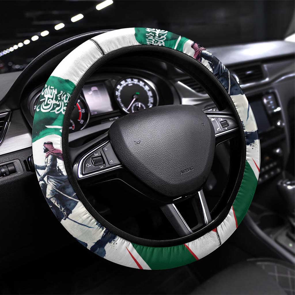 Saudi Arabia Horse Riders Steering Wheel Cover Arab Style - Wonder Print Shop