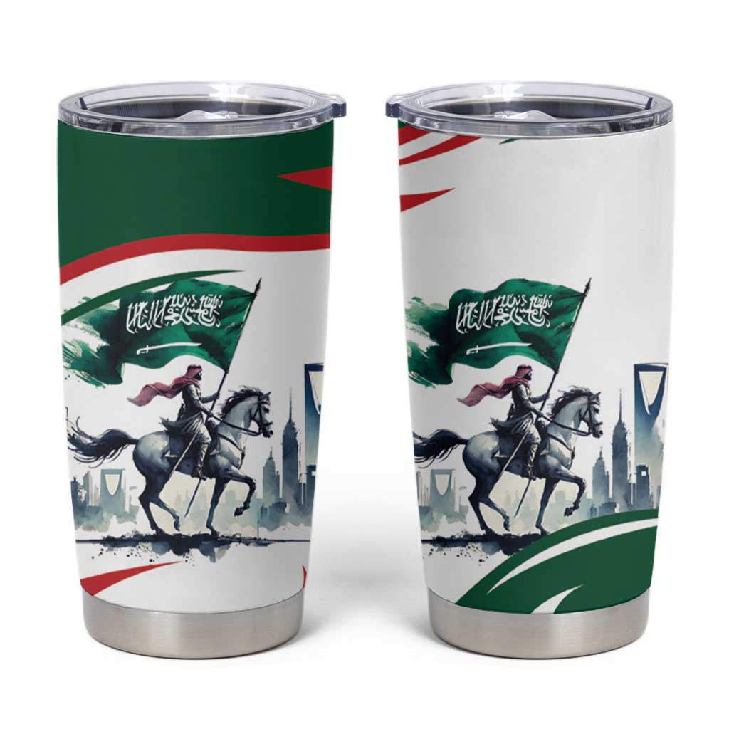 Saudi Arabia Horse Riders Tumbler Cup Arab Style - Wonder Print Shop