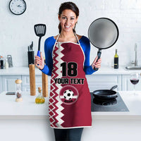 Custom Qatar Football Apron Maroon One Go Champion - Wonder Print Shop