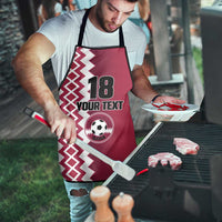 Custom Qatar Football Apron Maroon One Go Champion - Wonder Print Shop