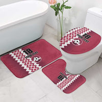 Custom Qatar Football Bathroom Set Maroon One Go Champion - Wonder Print Shop