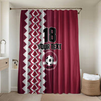 Custom Qatar Football Bathroom Set Maroon One Go Champion - Wonder Print Shop