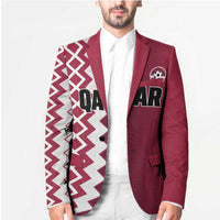 Custom Qatar Football Blazer Maroon One Go Champion - Wonder Print Shop