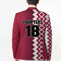 Custom Qatar Football Blazer Maroon One Go Champion - Wonder Print Shop