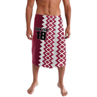 Custom Qatar Football Lavalava Maroon One Go Champion - Wonder Print Shop