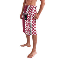Custom Qatar Football Lavalava Maroon One Go Champion - Wonder Print Shop