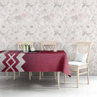 Custom Qatar Football Tablecloth Maroon One Go Champion - Wonder Print Shop